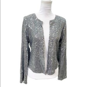 Rosetti Silver Sequin Jacket/Cardigan